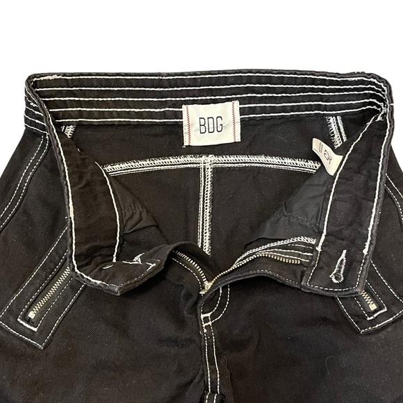 Urban Outfitters BDG Tapered Moto Jean. Black Size 25 #972 - Picture 4 of 10